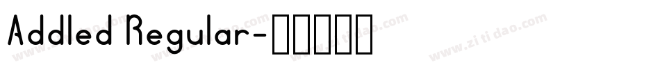 Addled Regular字体转换